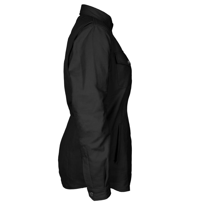 Load image into Gallery viewer, Protective Flannel Shirt for Women - Black Solid
