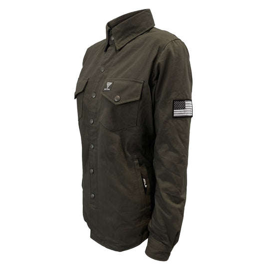 Protective Canvas Jacket for Women - Army Green