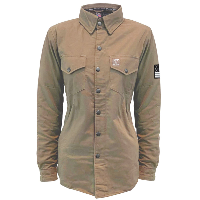 Load image into Gallery viewer, Protective Canvas Jacket for Women - Camel
