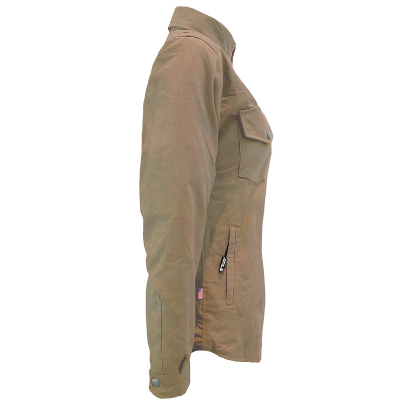 Load image into Gallery viewer, Protective Canvas Jacket for Women - Camel
