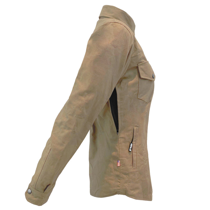 Load image into Gallery viewer, Protective Canvas Jacket for Women - Camel

