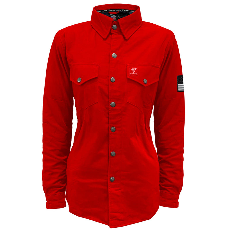 Load image into Gallery viewer, Protective Canvas Jacket for Women - Red
