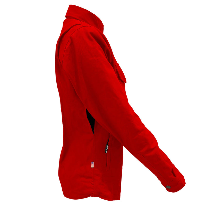 Load image into Gallery viewer, Protective Canvas Jacket for Women - Red

