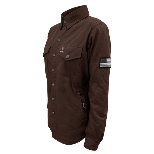 Protective Canvas Jacket for Women - Dark Brown