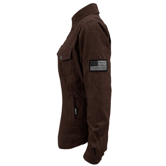 Protective Canvas Jacket for Women - Dark Brown