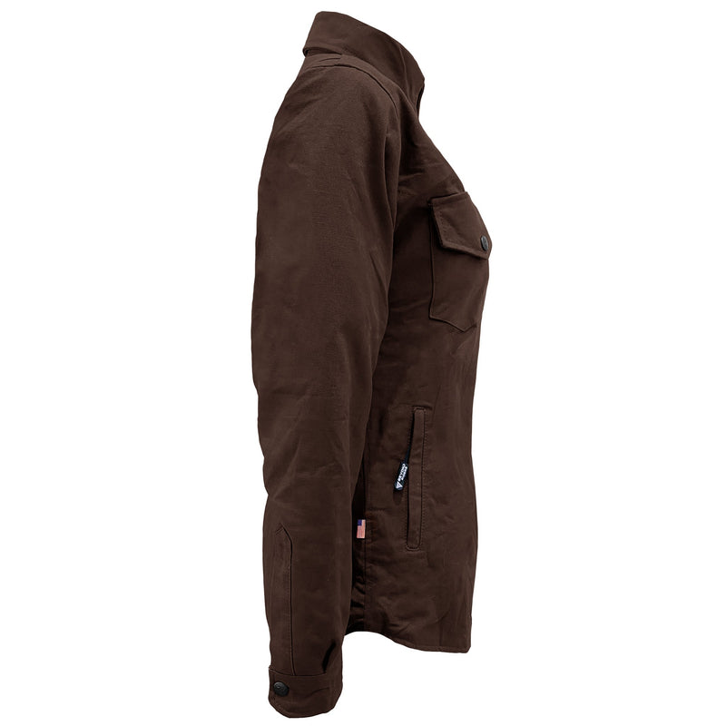 Load image into Gallery viewer, Protective Canvas Jacket for Women - Dark Brown
