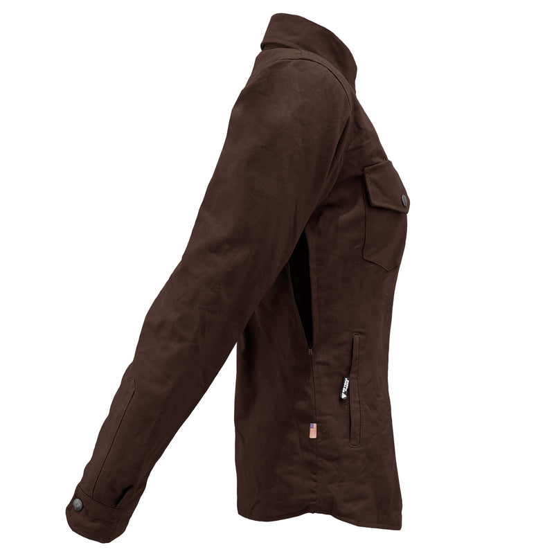 Load image into Gallery viewer, Protective Canvas Jacket for Women - Dark Brown
