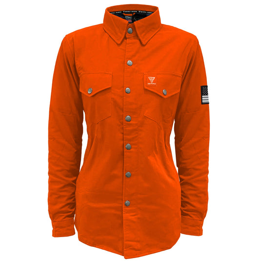 Protective Canvas Jacket for Women - Orange