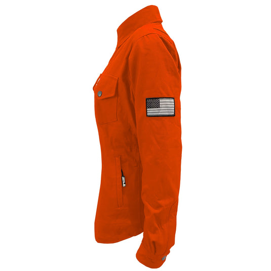 Protective Canvas Jacket for Women - Orange