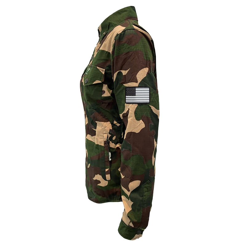 Load image into Gallery viewer, Protective Camouflage Shirt for Women "Knight Hawk" - Dark Color
