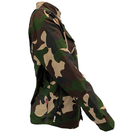 Protective Camouflage Shirt for Women "Knight Hawk" - Dark Color
