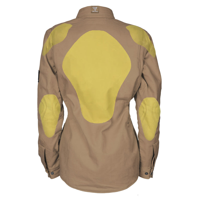 Load image into Gallery viewer, Protective Flannel Shirt for Women - Camel Solid
