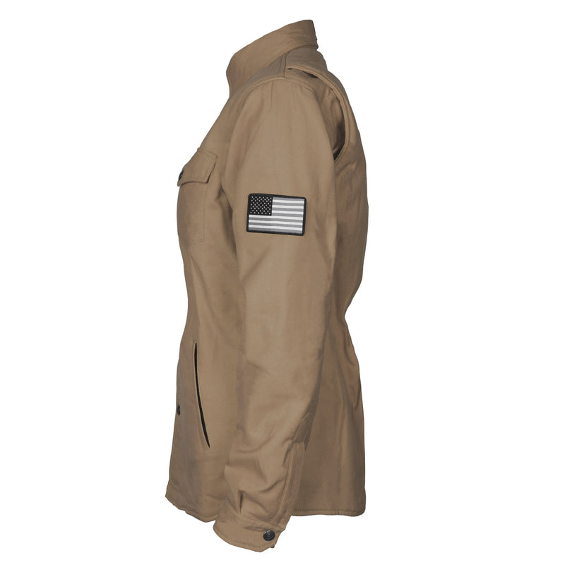 Load image into Gallery viewer, Protective Flannel Shirt for Women - Camel Solid
