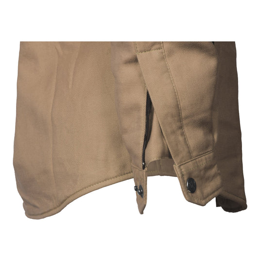 Protective Flannel Shirt for Women - Camel Solid