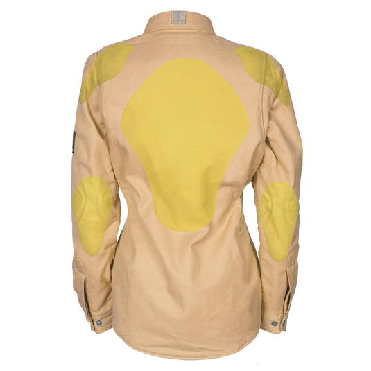 Protective Flannel Shirt for Women - Khaki Solid