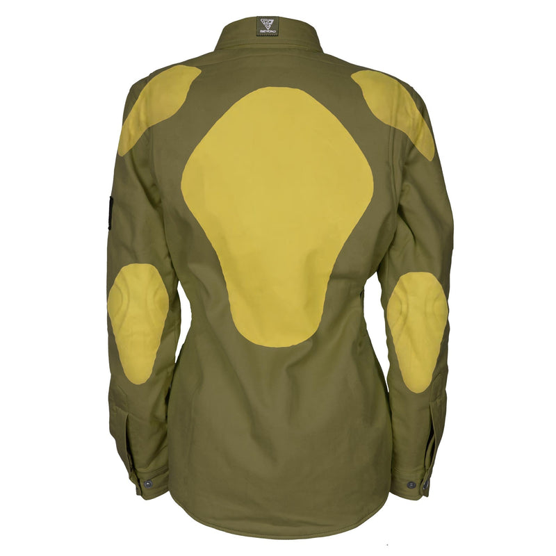 Load image into Gallery viewer, Protective Flannel Shirt for Women - Army Green Solid
