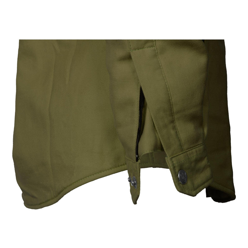 Load image into Gallery viewer, Protective Flannel Shirt for Women - Army Green Solid
