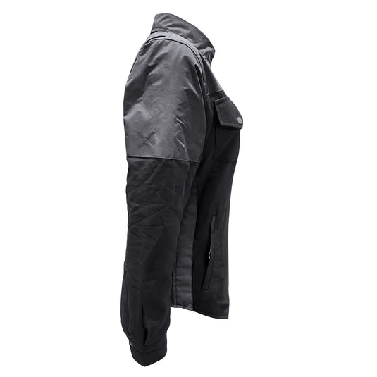 Flannel Reflective Shirt "Nightfall Nebula" for Women - Black