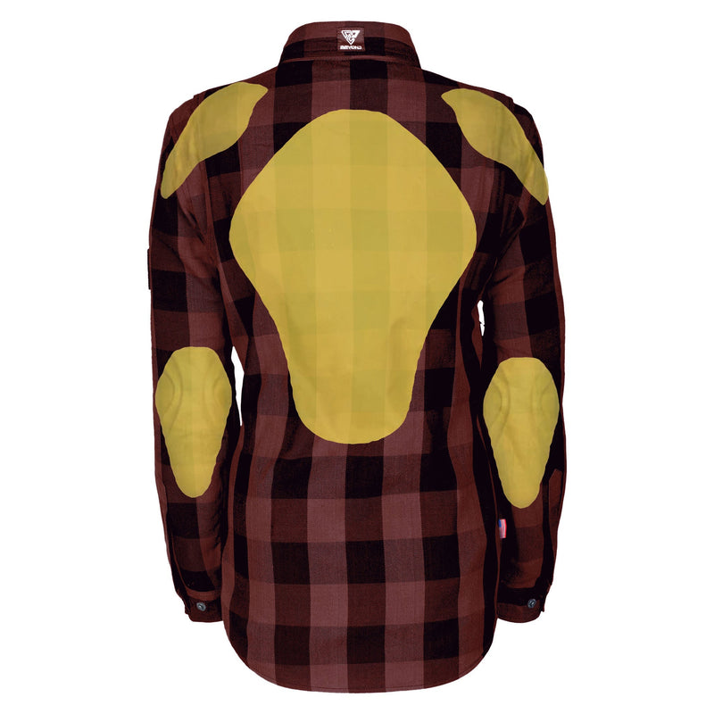 Load image into Gallery viewer, Protective Flannel Shirt for Women - Brown Checkered
