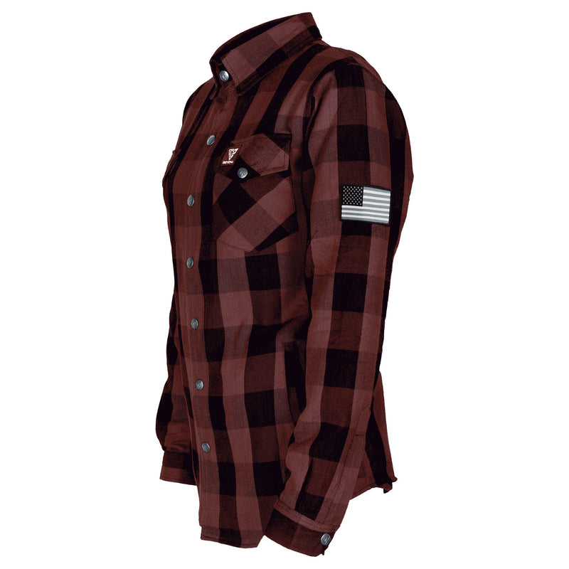 Load image into Gallery viewer, Protective Flannel Shirt for Women - Brown Checkered
