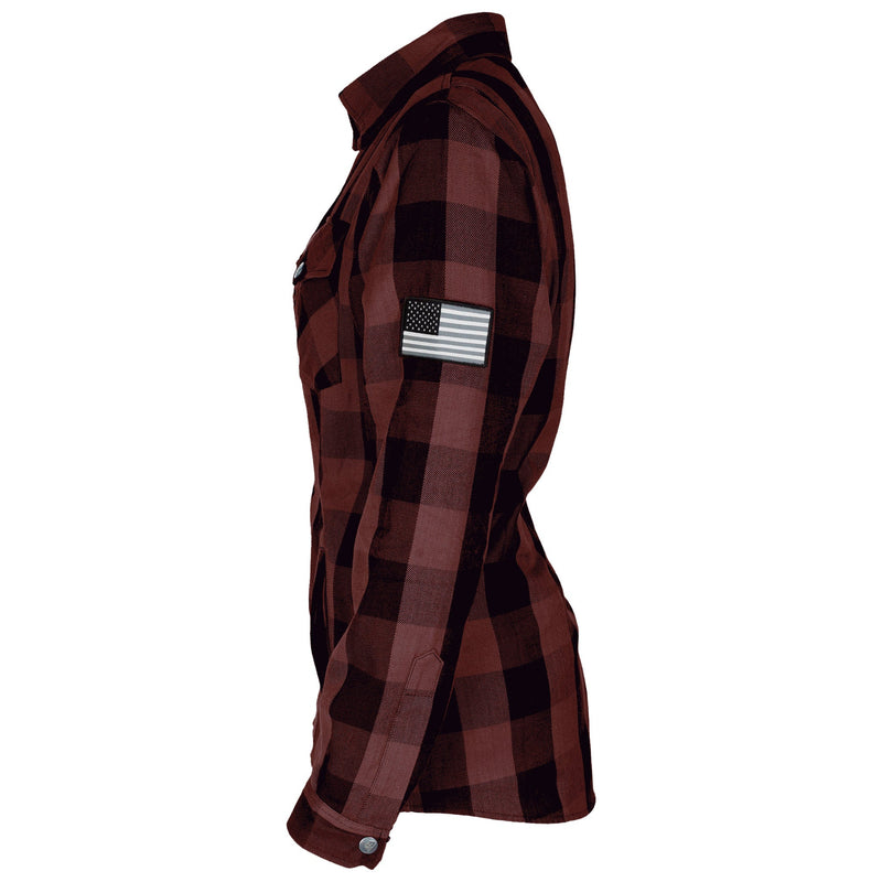 Load image into Gallery viewer, Protective Flannel Shirt for Women - Brown Checkered
