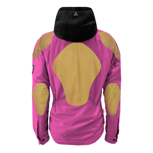 Protective Flannel Hoodie For Women - Pink Solid