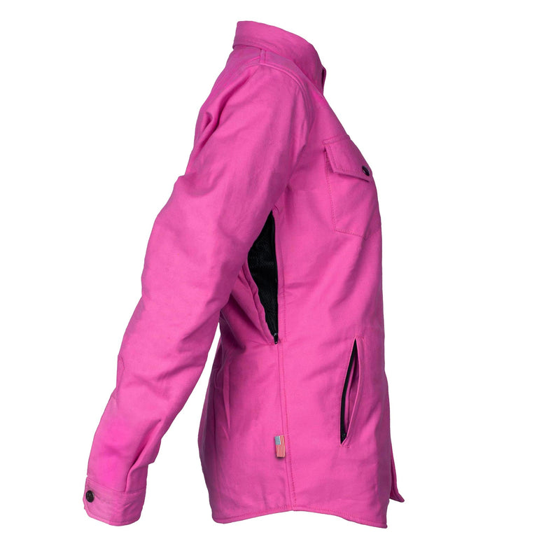 Load image into Gallery viewer, Protective Flannel Shirt for Women - Pink Solid
