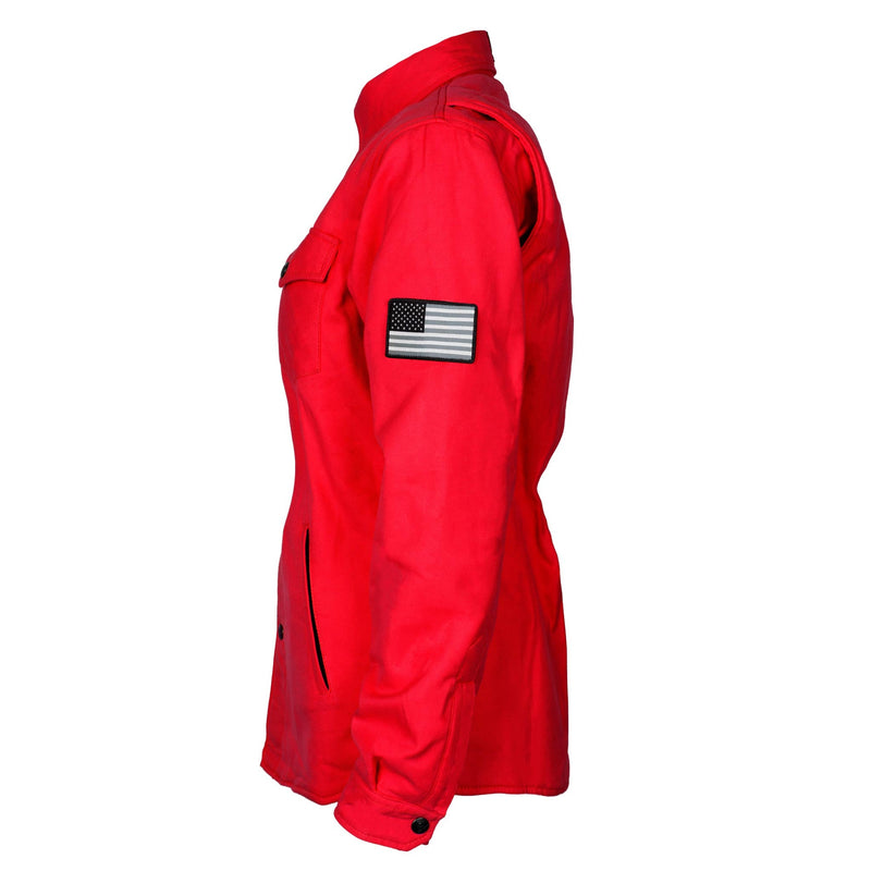 Load image into Gallery viewer, Protective Flannel Shirt for Women - Red Solid
