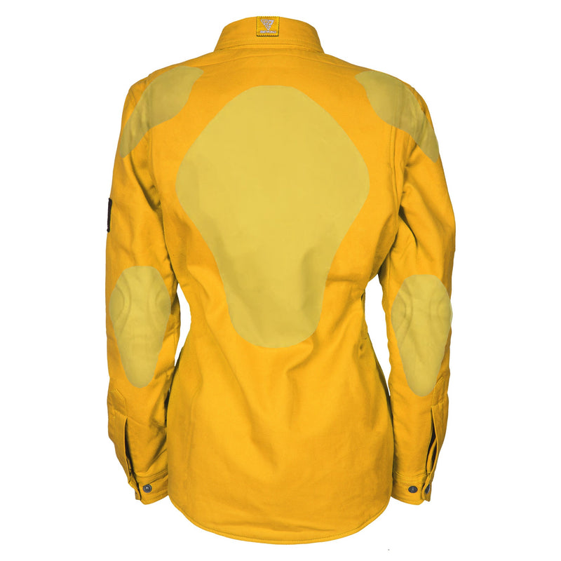 Load image into Gallery viewer, Protective Flannel Shirt for Women - Yellow Solid

