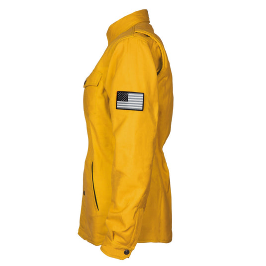 Protective Flannel Shirt for Women - Yellow Solid