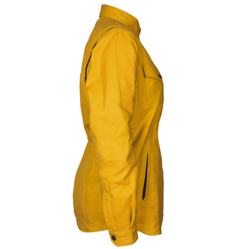 Load image into Gallery viewer, Protective Flannel Shirt for Women - Yellow Solid
