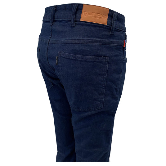Straight Leg Protective Denim Pants (Jeans) for Women - Indigo Blue