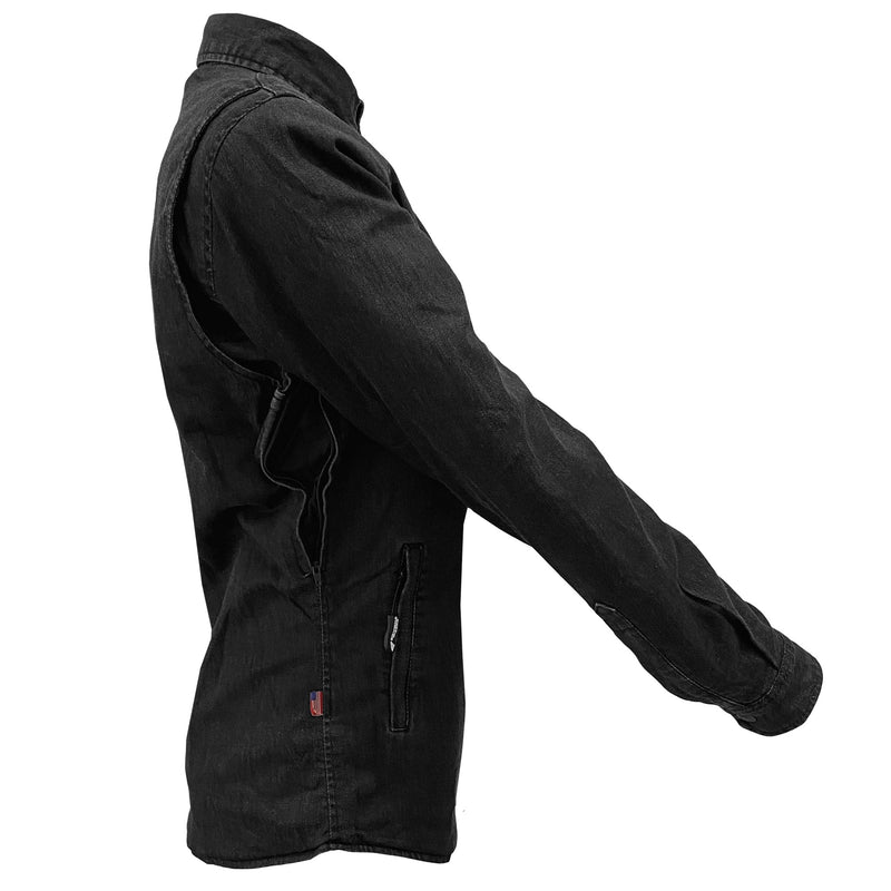 Load image into Gallery viewer, Protective Jeans Jacket for Women - Black with Pads
