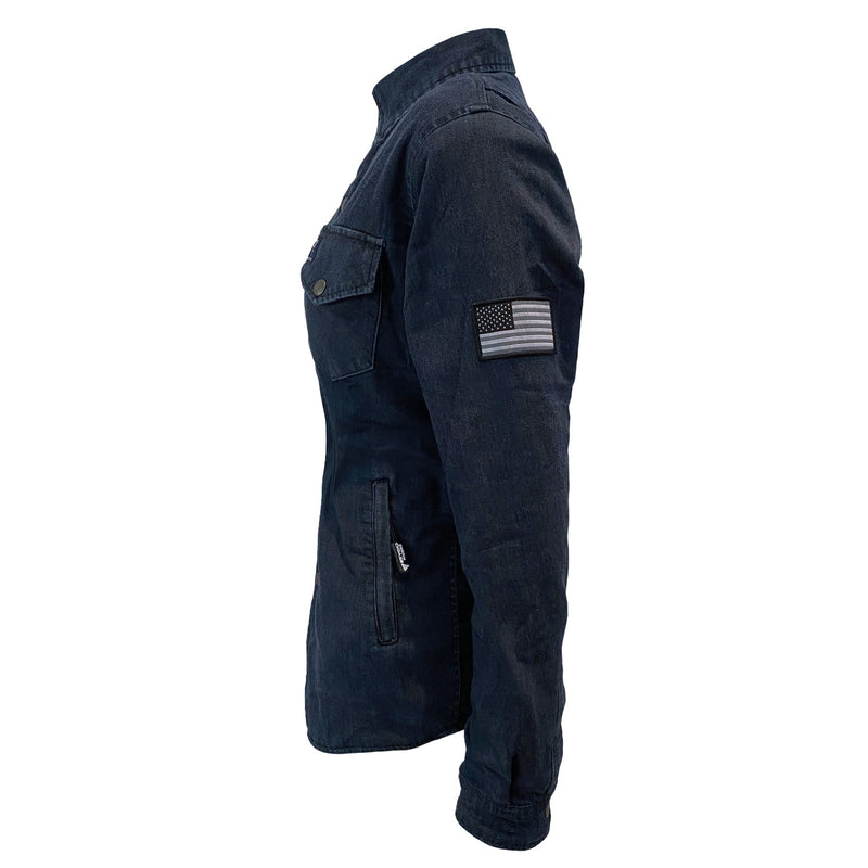 Load image into Gallery viewer, Protective Jeans Jacket for Women - Indigo Blue
