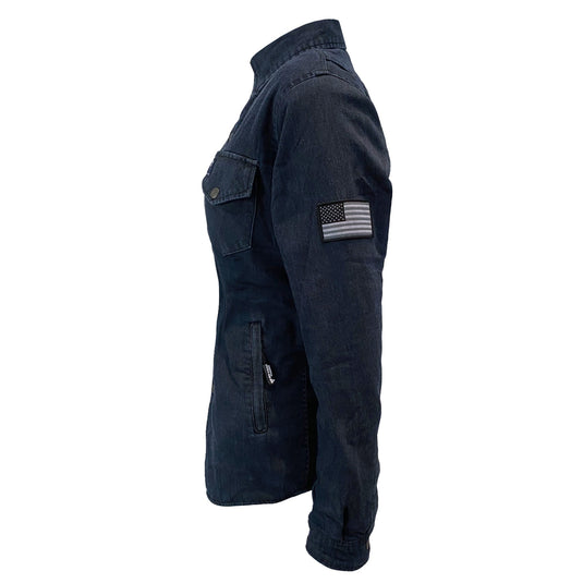 Protective Jeans Jacket for Women - Indigo Blue