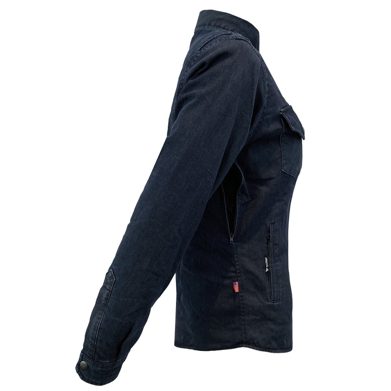 Load image into Gallery viewer, Protective Jeans Jacket for Women - Indigo Blue

