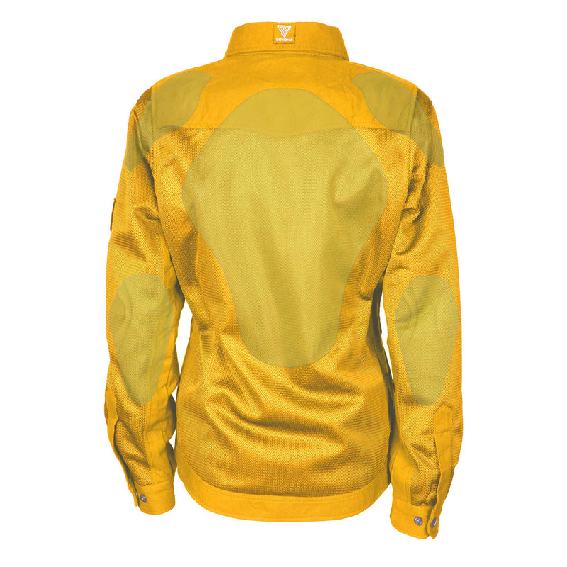 Load image into Gallery viewer, Protective Summer Mesh Shirt for Women - Yellow Solid
