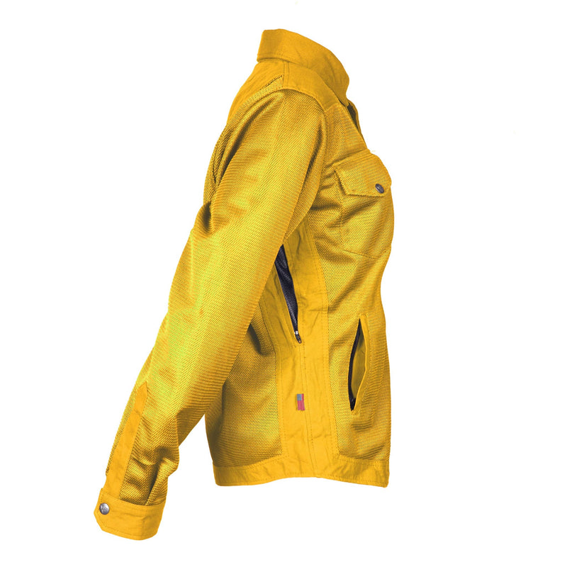 Load image into Gallery viewer, Protective Summer Mesh Shirt for Women - Yellow Solid
