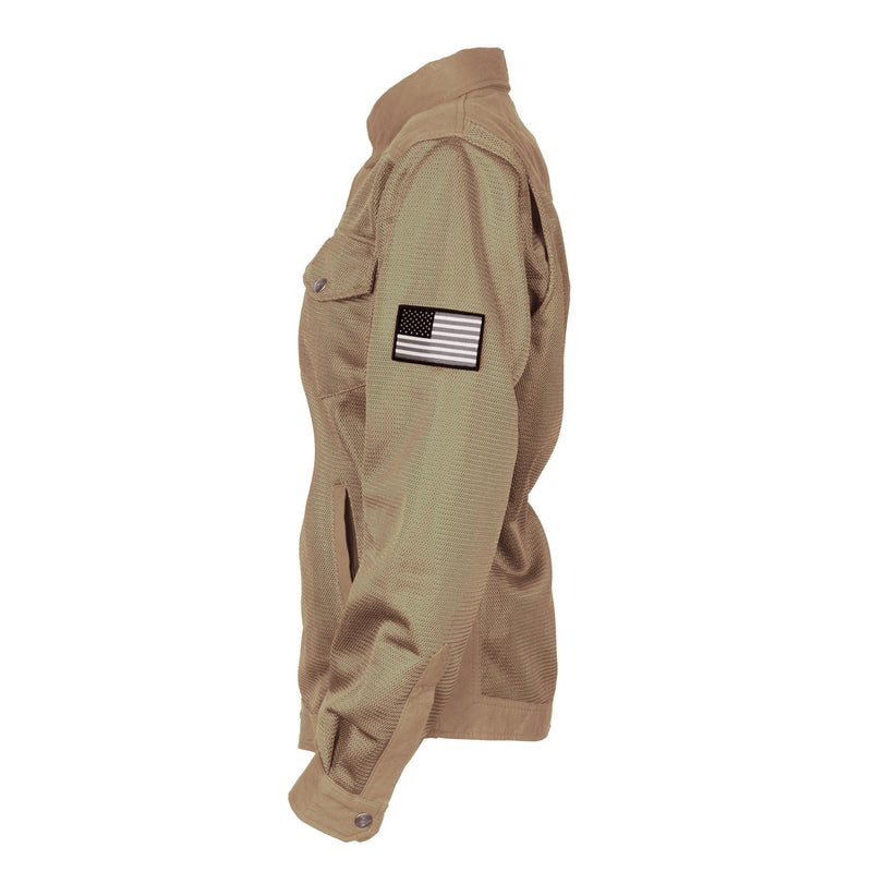 Load image into Gallery viewer, Protective Summer Mesh Shirt for Women - Camel Solid
