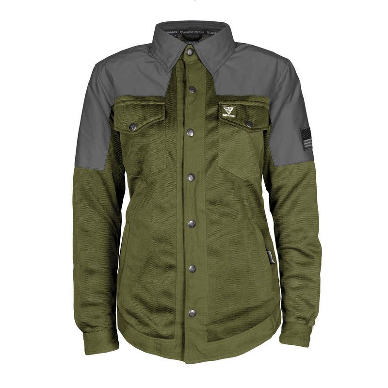 Load image into Gallery viewer, Summer Mesh Reflective Shirt Army Green Nebula for Women

