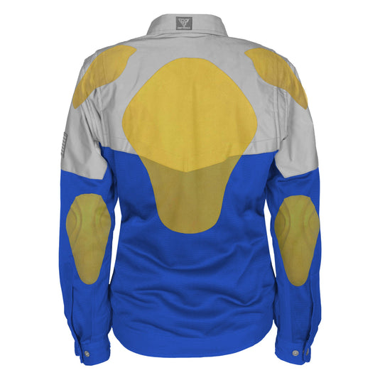 Summer Mesh Reflective Shirt Blue Eclipse for Women