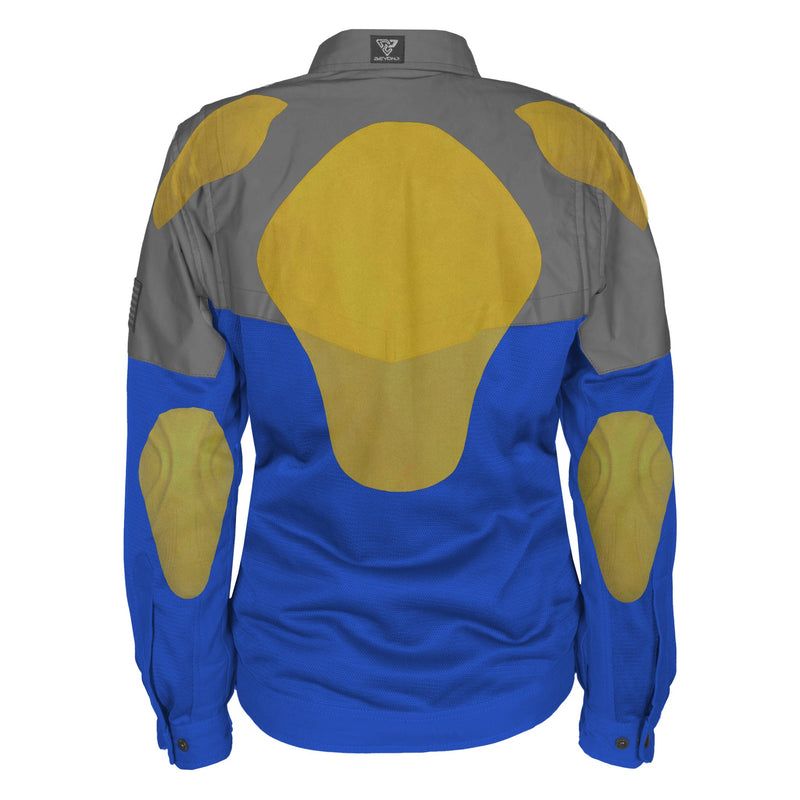 Load image into Gallery viewer, Summer Mesh Reflective Shirt Blue Nebula for Women - with Pads
