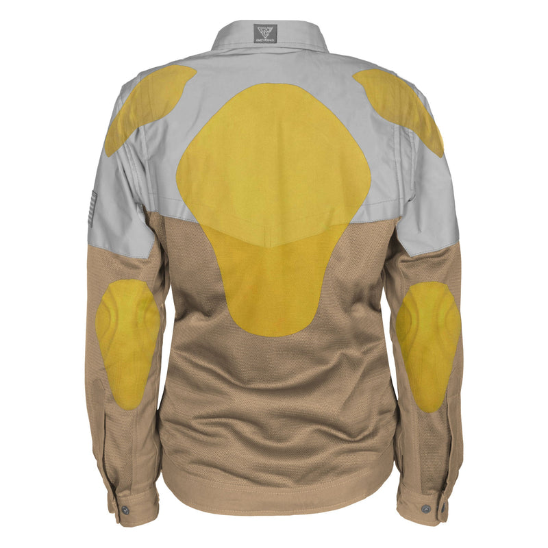 Load image into Gallery viewer, Summer Mesh Reflective Shirt Camel Eclipse for Women - with Pads
