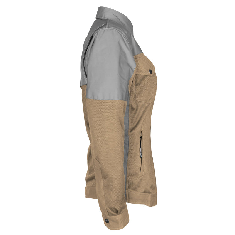 Load image into Gallery viewer, Summer Mesh Reflective Shirt Camel Eclipse for Women - with Pads
