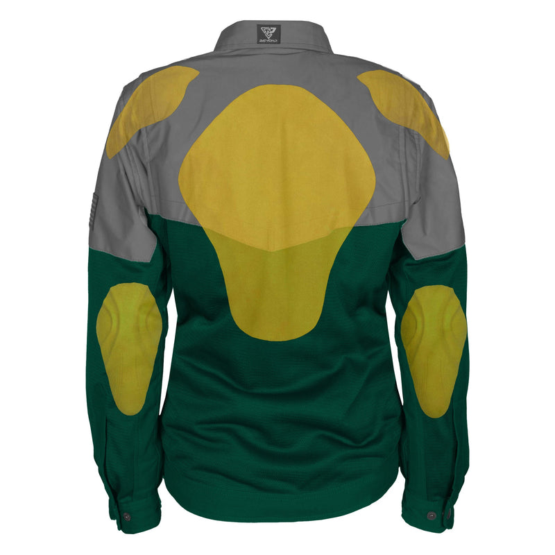 Load image into Gallery viewer, Summer Mesh Reflective Shirt Dark Green Nebula for Women
