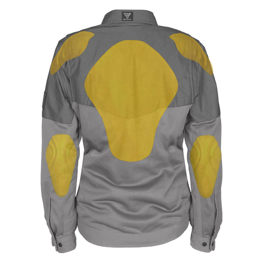 Summer Mesh Reflective Shirt Dark Grey Nebula for Women - with Pads