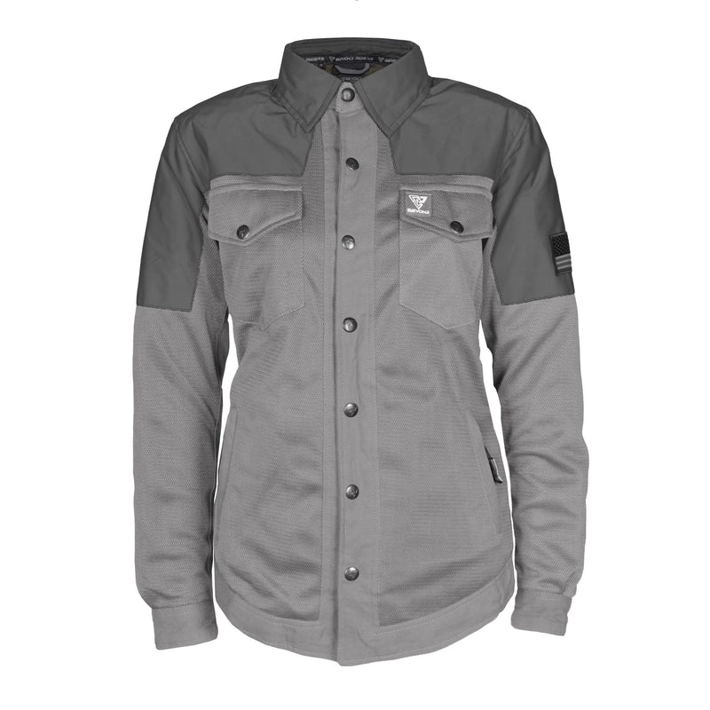 Load image into Gallery viewer, Summer Mesh Reflective Shirt Dark Grey Nebula for Women - with Pads
