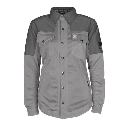 Summer Mesh Reflective Shirt Dark Grey Nebula for Women - with Pads