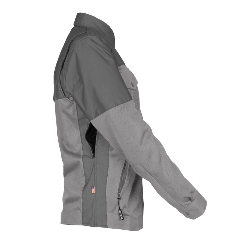 Load image into Gallery viewer, Summer Mesh Reflective Shirt Dark Grey Nebula for Women - with Pads
