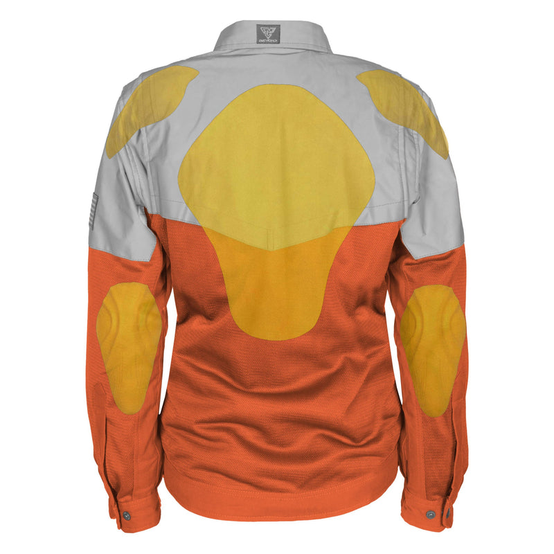 Load image into Gallery viewer, Summer Mesh Reflective Shirt Orange Eclipse for Women
